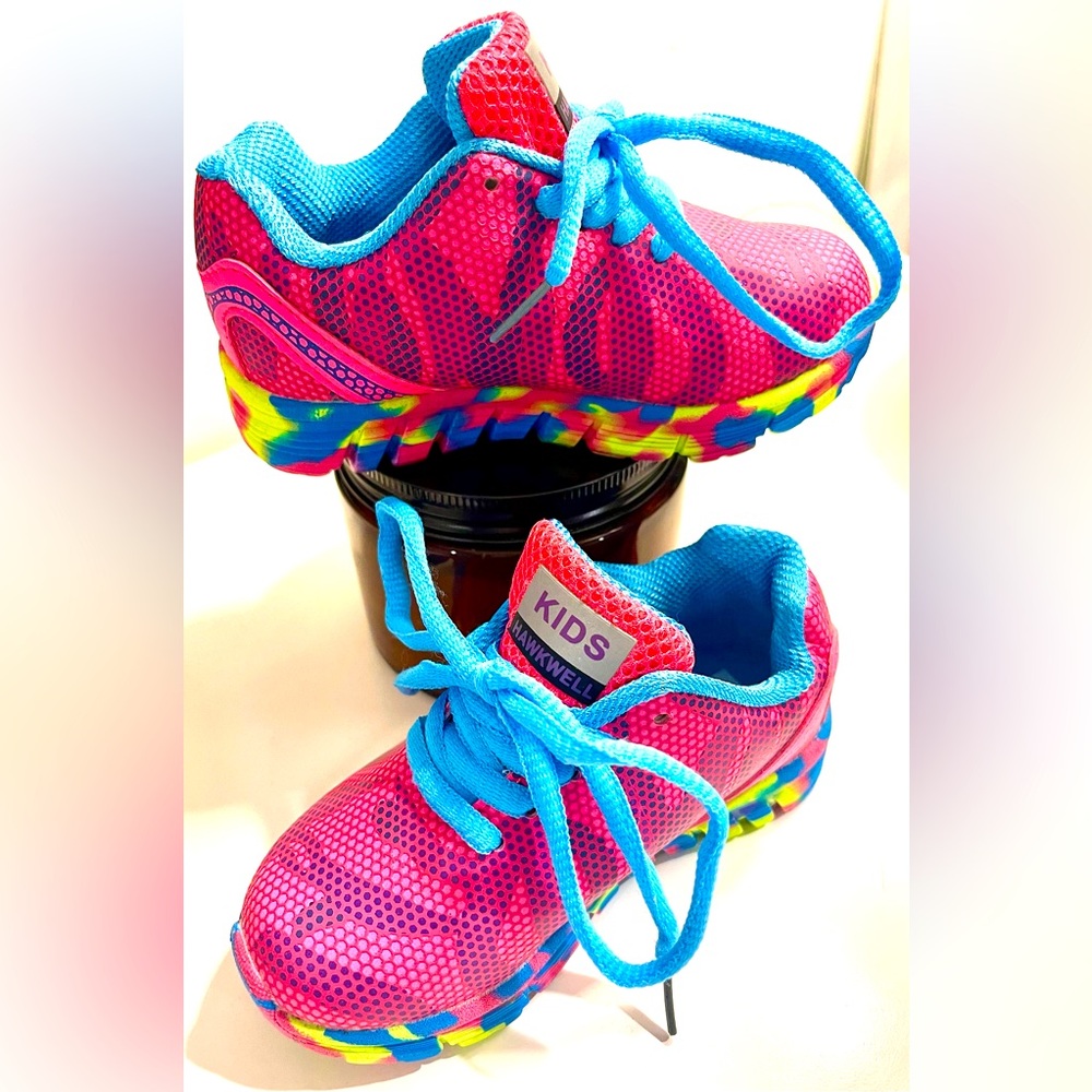 Hawkwell Kids Bright Pink/Blue Sneakers